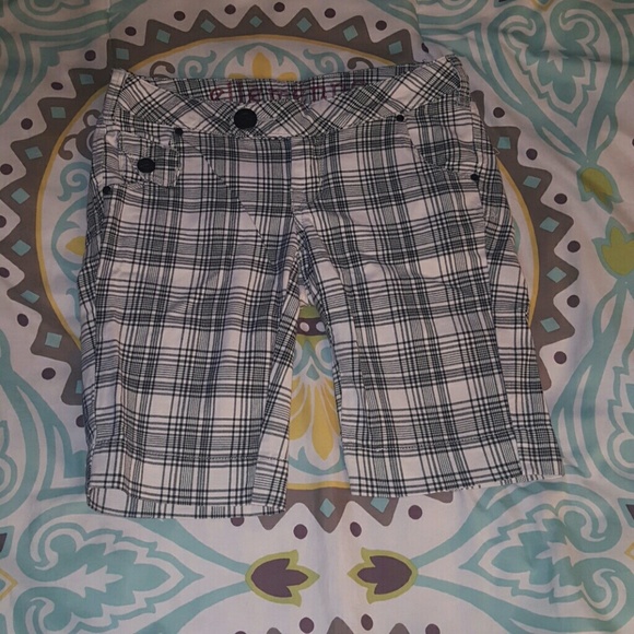 Striped Bermuda Shorts