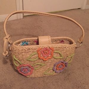 Brighton straw purse