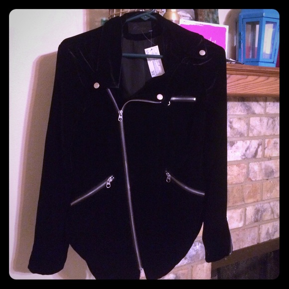 VELVET MOTO JACKET NEW, NEVER WORN w/ tags Corpus