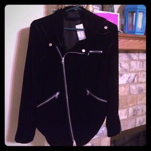 VELVET MOTO JACKET NEW, NEVER WORN w/ tags Corpus