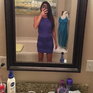 Purple flapper girl dress