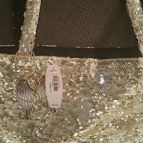 Victoria Secret Gold Sequin Tote - Picture 2 of 4