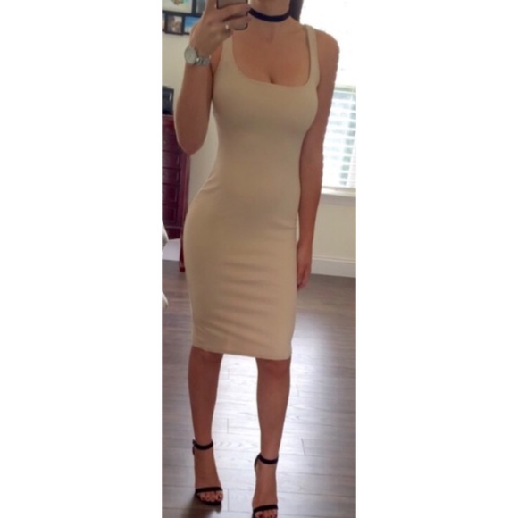 Boutique Dresses & Skirts - Nude Tank Dress