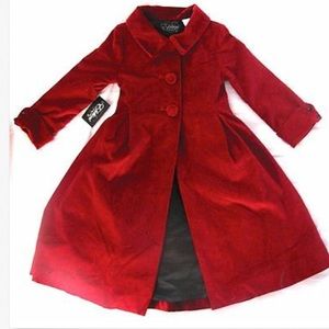 Scarlet Red Christmas Coat by Elebini. GORGEOUS!!