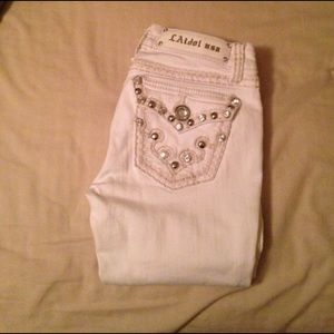 LA IDOL white capris size 3