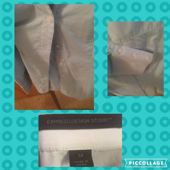 ♦️EXPRESS♦️ Blue Button Down - Picture 3 of 3