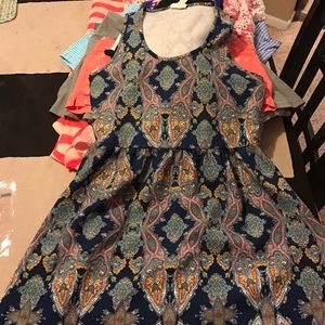 Paisley tank dress. Adorable! Size XL