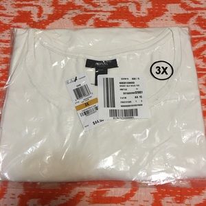 NWT Alfani Plus Size Short-Sleeve Scoop-Neck Top