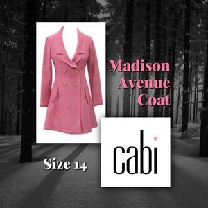CAbi "Madison Avenue" Coat, Pink, Size 14