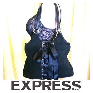 EXPRESS genuine suede leather purse