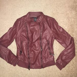 Burgundy jacket