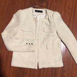 Women's classic tweed jacket.