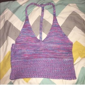 Cotton candy crop top