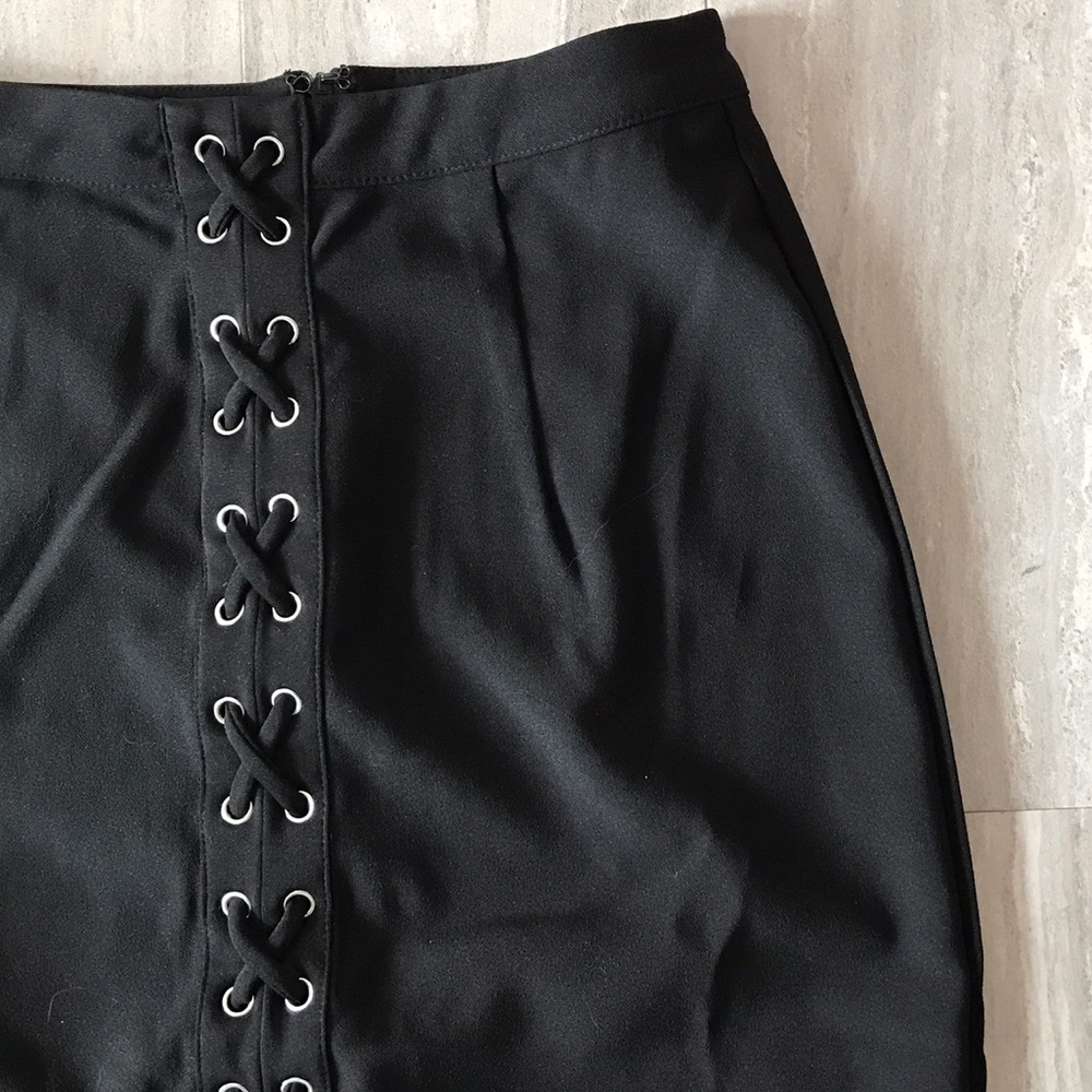 NWT Missguided Lace Up Midi Skirt - Picture 2 of 3