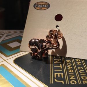 NWT Fossil Elephant Charm