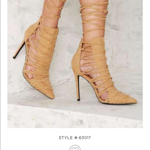 Nasty Gal Stacia Lace up Heel