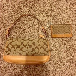 Authentic coach purse and wallet