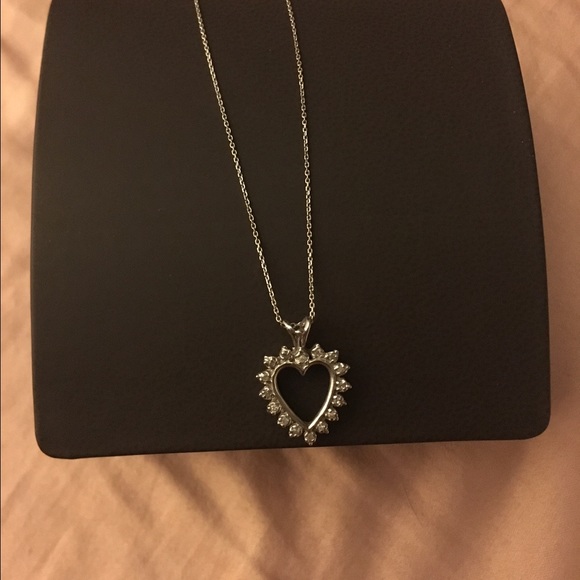 Beautiful DIAMOND heart shaped necklace