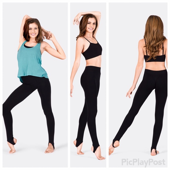 💟🆕JESSICA// Black Foot Strap Leggings