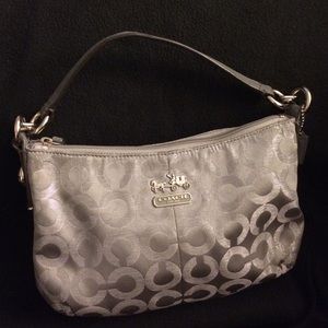 Coach Silver Op Art Mia Demi-Pouch
