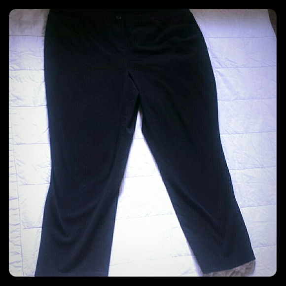 Lane Bryant Black Trouser Pants 22