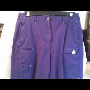 Jamie Saddock purple short
