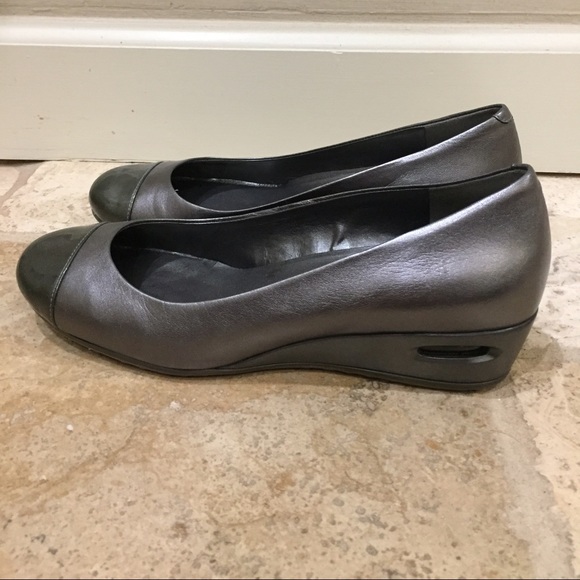 Cole Haan silver Elsie wedge