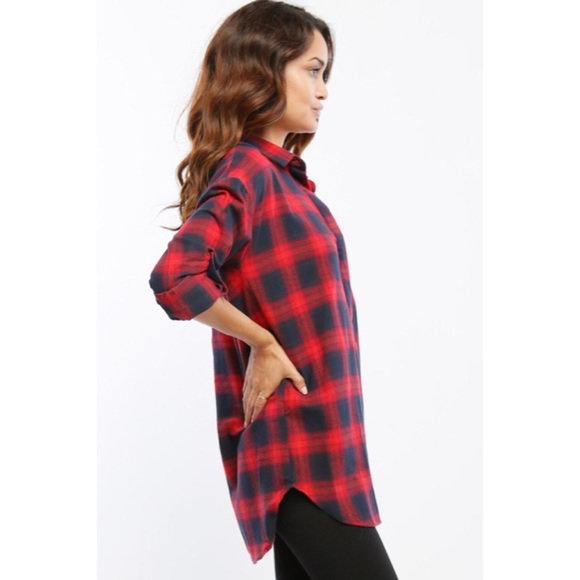 LAST ONE!! Flannel Top - Picture 3 of 4