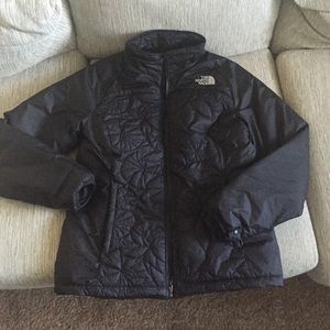 North face coat floral print