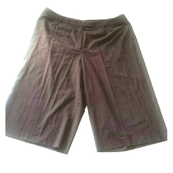 Briggs New York Pinstripe Capris Brown/Green 20W