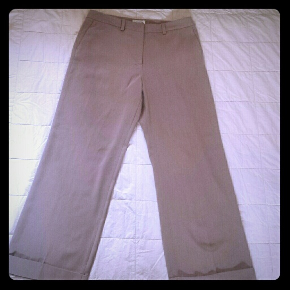 John Paul Richard Cuffed Dress Slacks Beige 14