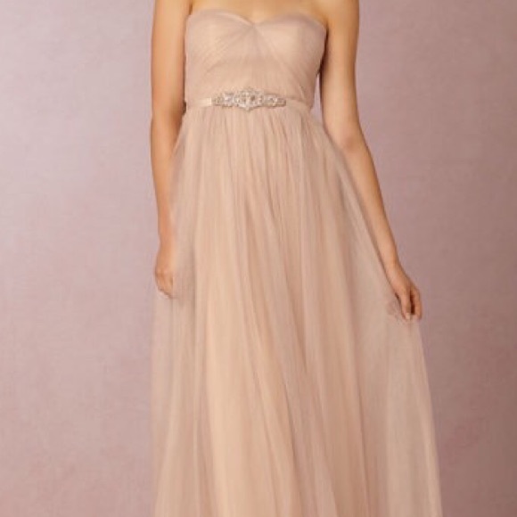 BHLDN Annabelle bridesmaid dress Sandstone