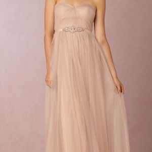BHLDN Annabelle bridesmaid dress Sandstone