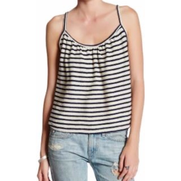 Striped Tank Top w/ Cute Back 👧🏻 - Picture 1 of 6