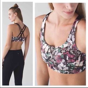Lululemon Energy Bra butterfly
