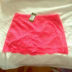 Hot Pink Lily Pulitzer Lace Overlay Skort