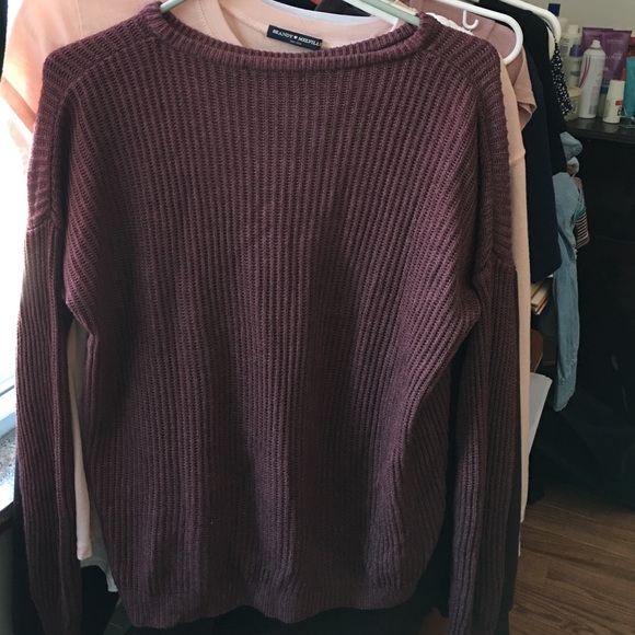 Brandy Melville Burgundy Ollie Sweater