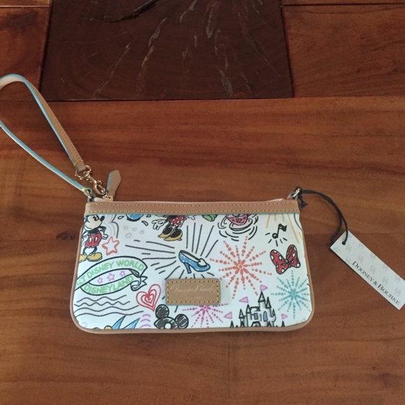 NWT Disney sketch Dooney & Bourke wristlet