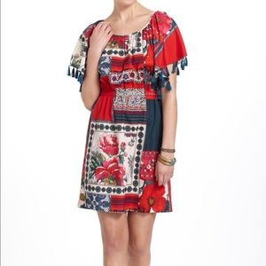 Anthropologie Persian Rose Patchwork Dress