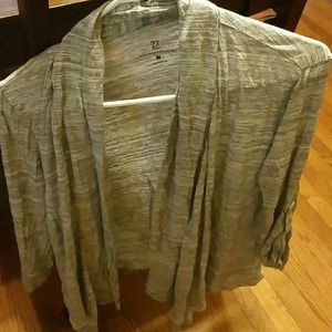 Grey and white cardigan