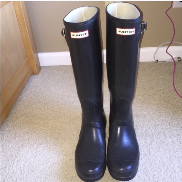 Black Hunter Boots Size 7