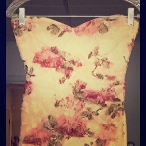 Spectacular Strapless "Bailey Blue" Lace Dress