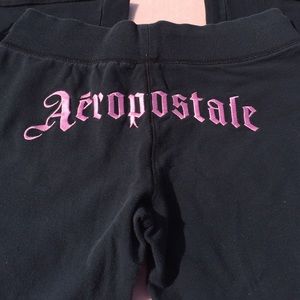 Aero black Xs pull on pants