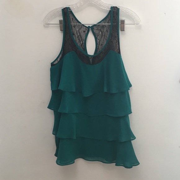 Charlotte Russe Ruffle top - Picture 2 of 4