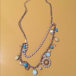 Bloomingdales Turquoise Charm Necklace