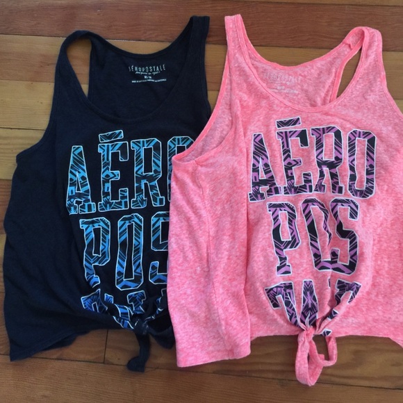 2 Aeropostale t-shirtsSize M - Picture 1 of 4