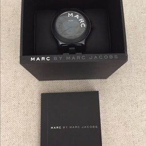 Women's Marc Jacobs black quartz watch.