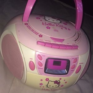 Hello Kitty AM/FM Stereo CD Cassette Recorder