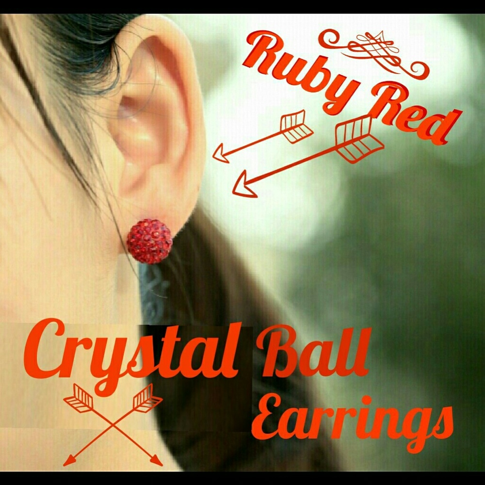 Ruby Red Bon Bon Earrings - Picture 3 of 4