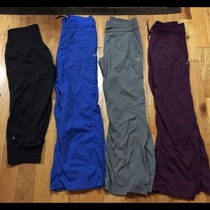 Lot of Lululemon dance studio pants size 8 unlined